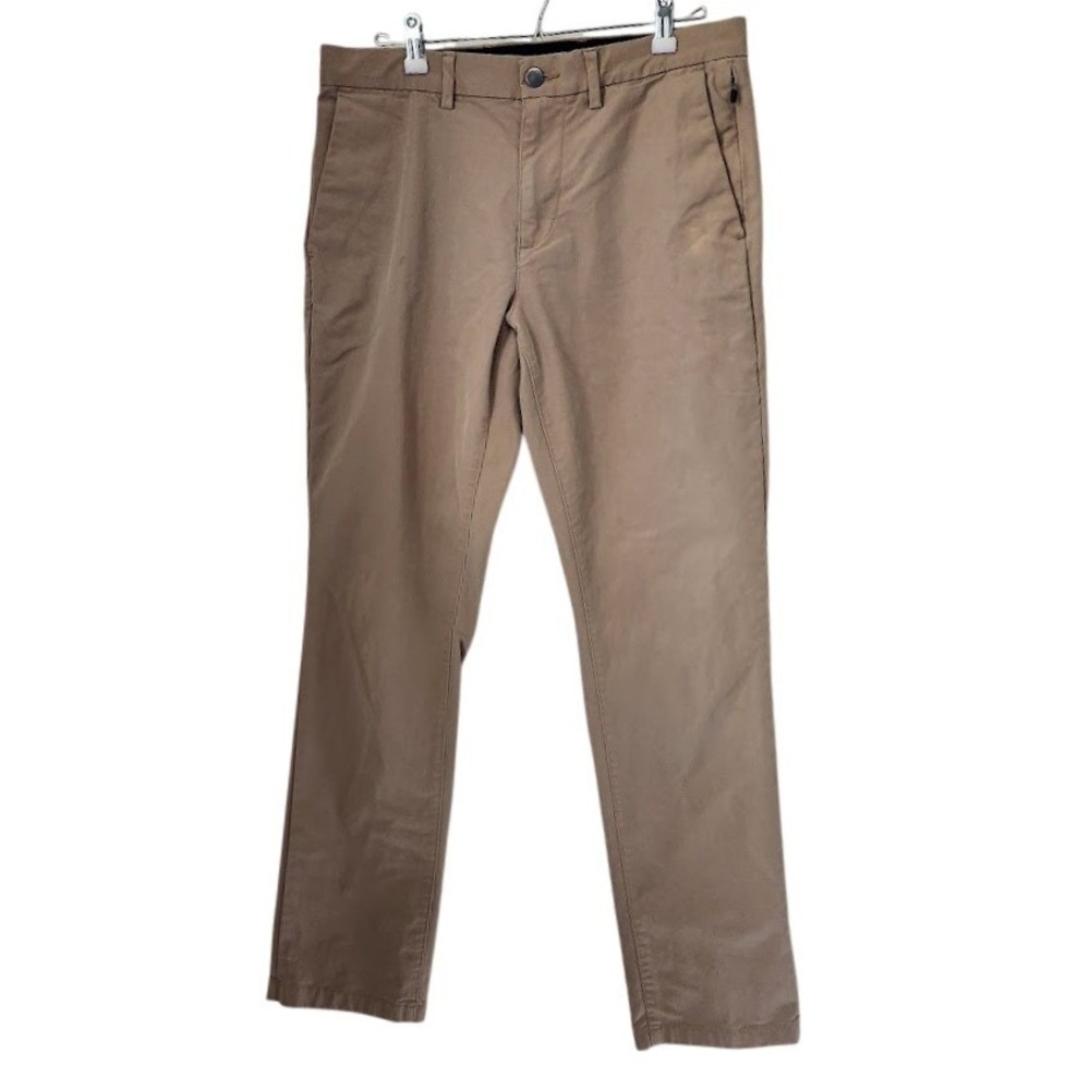 Old Navy‎ Mens Ultimate Tech Slim Built-In Flex Khaki Chino Pants 32x32 Tan 181